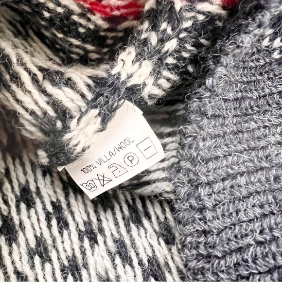 Kiina Kilgren Stockholm Cardigan Sweater Wool Fair Isle Embroidered Large - Picture 7 of 8